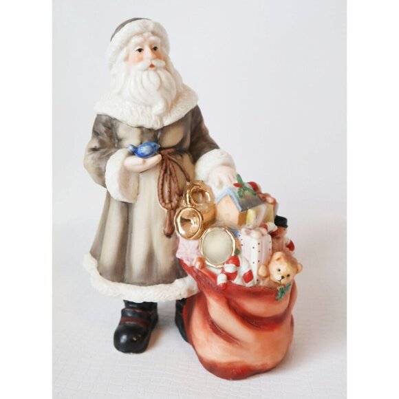 Vintage Porcelain Santa Claus Figurine Christmas Decor - Picture 6 of 6